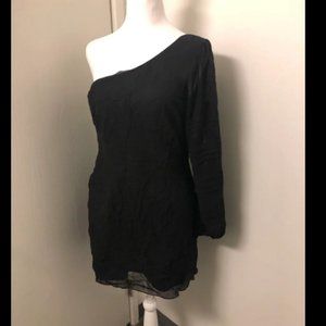 Lilly Pulitzer One Shoulder Silk Dress Sz 8